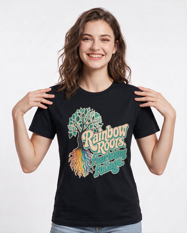 Pride Black T-Shirt for Women – Everyday Expression Graphic Tee product image 3