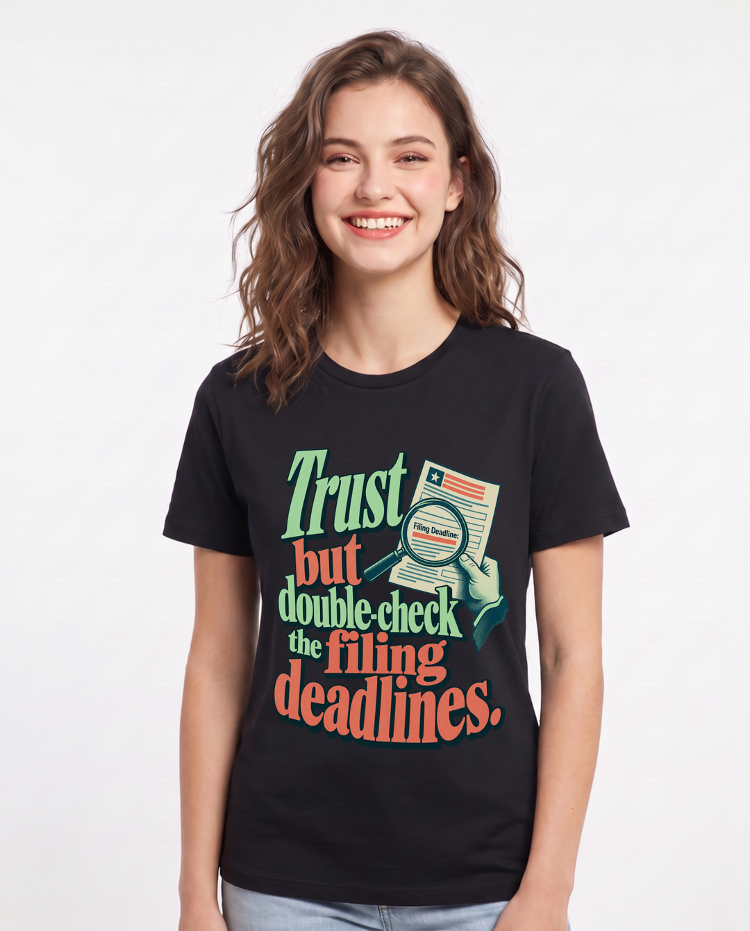Political Statement Black T-Shirt for Women – Everyday Expression Graphic Tee product image 3