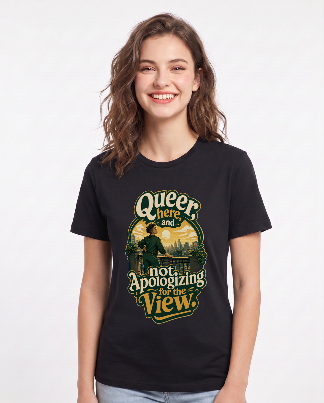 Pride Black T-Shirt for Women – Everyday Expression Graphic Tee product image 3