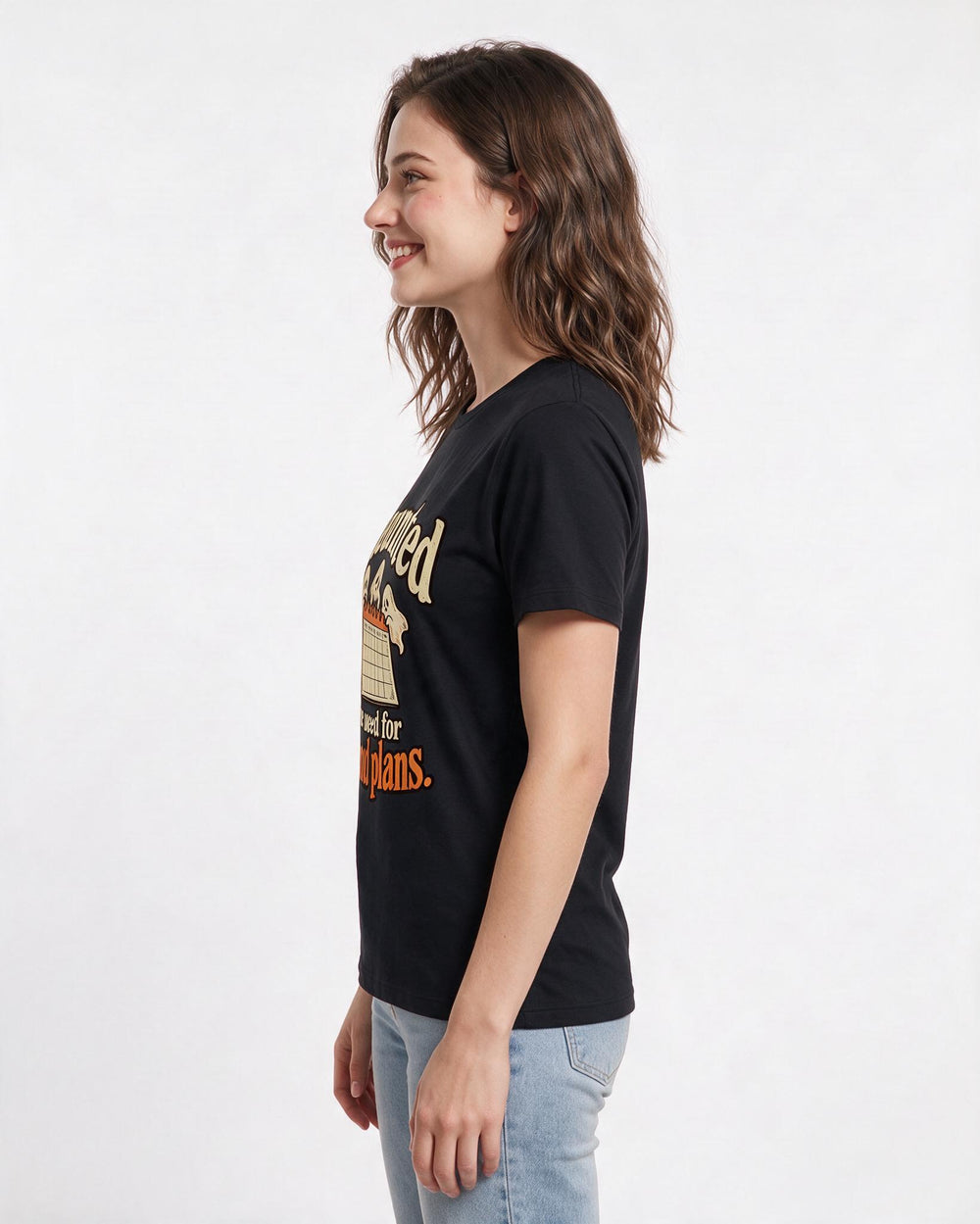 Halloween Black T-Shirt for Women – Halloween Theme Graphic Tee product image 2