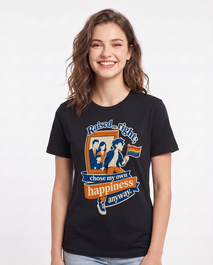 Pride Black T-Shirt for Women – Everyday Expression Graphic Tee product image 1