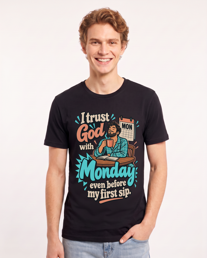 Christian Faith Black T-Shirt for Men – Everyday Expression Graphic Tee product image 3