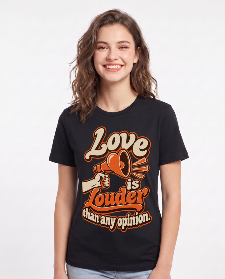 Pride Black T-Shirt for Women – Everyday Expression Graphic Tee product image 3