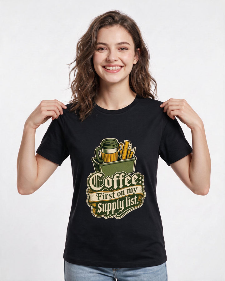 Teacher Black T-Shirt for Women – Everyday Expression Graphic Tee product image 3