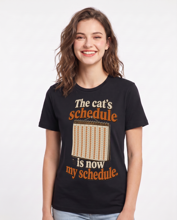 Cat Lover Black T-Shirt for Women – Everyday Expression Graphic Tee product image 3