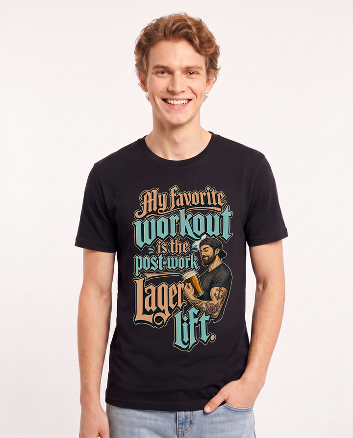 Beer Black T-Shirt for Men – Everyday Expression Graphic Tee product image 3