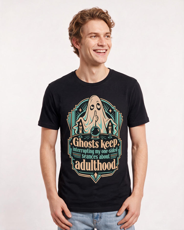 Halloween Black T-Shirt for Men – Halloween Theme Graphic Tee product image 1