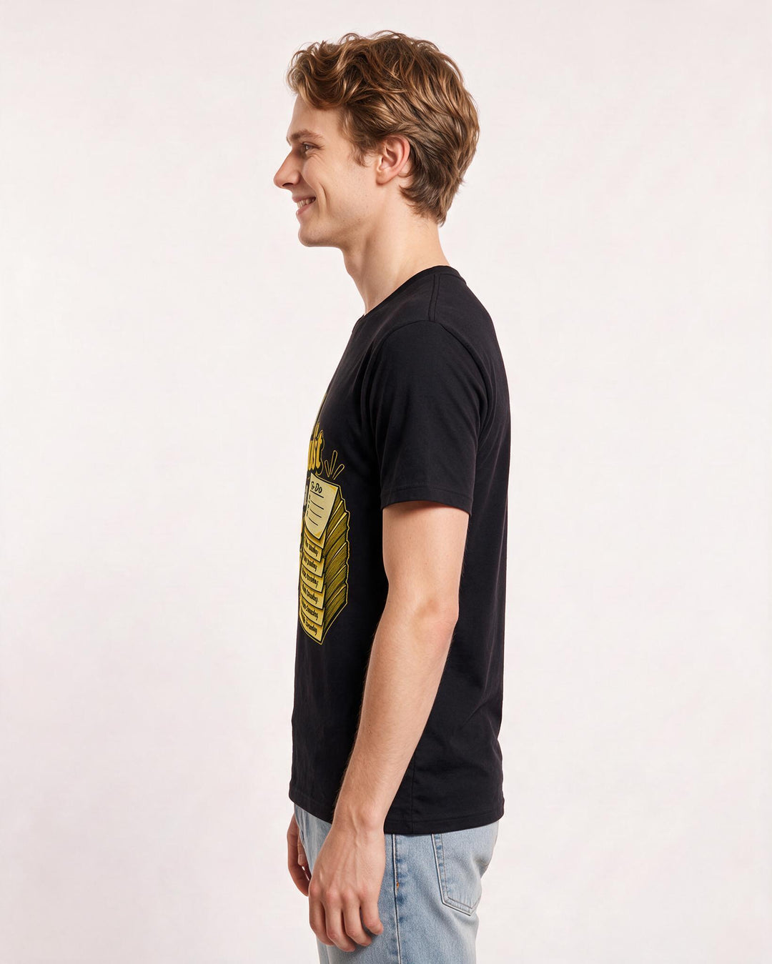 Meme Black T-Shirt for Men – Everyday Expression Graphic Tee product image 2