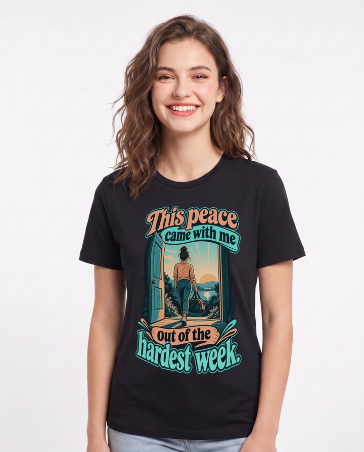 Christian Faith Black T-Shirt for Women – Everyday Expression Graphic Tee product image 3