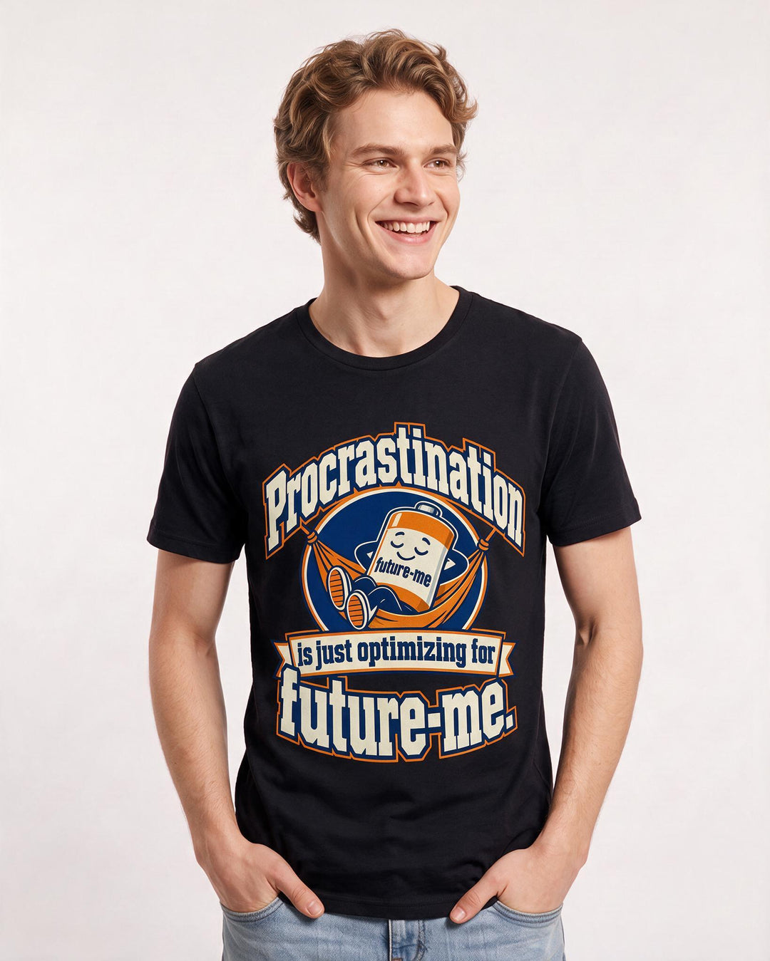 Meme Black T-Shirt for Men – Everyday Expression Graphic Tee product image 1