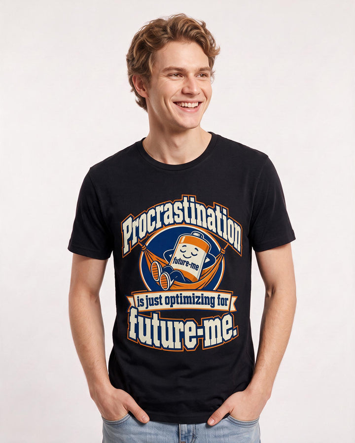 Meme Black T-Shirt for Men – Everyday Expression Graphic Tee product image 1
