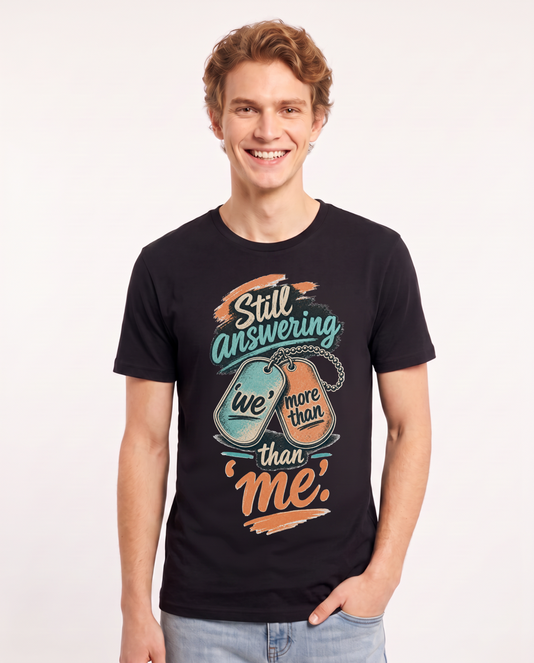 Veteran Black T-Shirt for Men – Everyday Expression Graphic Tee product image 3
