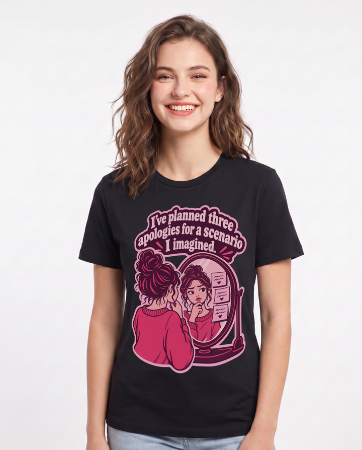 Meme Black T-Shirt for Women – Everyday Expression Graphic Tee product image 3