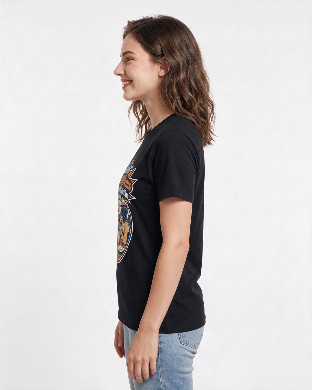 Beer Black T-Shirt for Women – Everyday Expression Graphic Tee product image 2