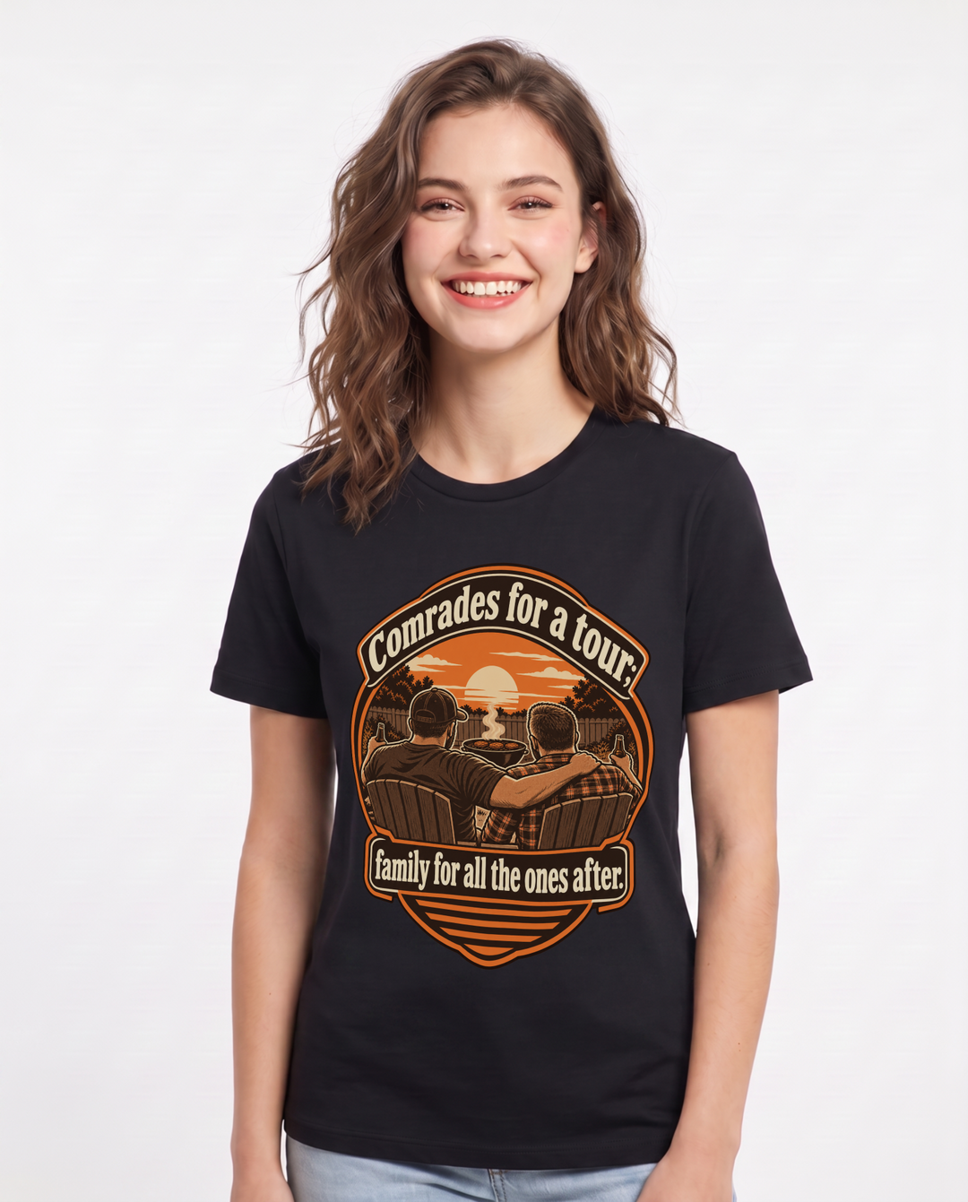 Veteran Black T-Shirt for Women – Everyday Expression Graphic Tee product image 3