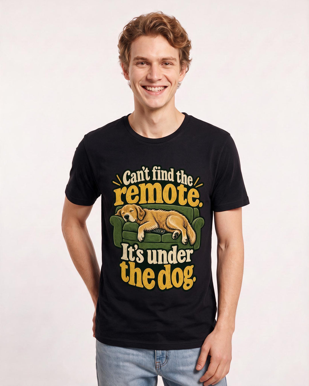Cat Lover Black T-Shirt for Men – Everyday Expression Graphic Tee product image 1