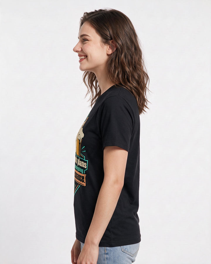 Beer Black T-Shirt for Women – Everyday Expression Graphic Tee product image 2