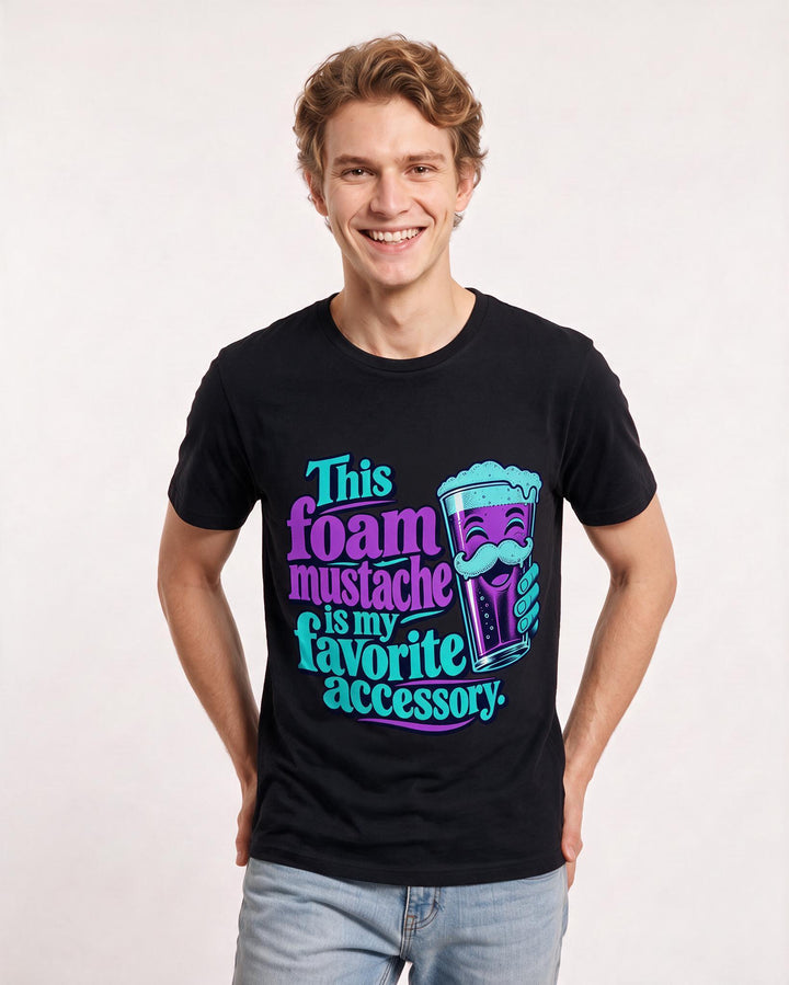Beer Black T-Shirt for Men – Everyday Expression Graphic Tee product image 1