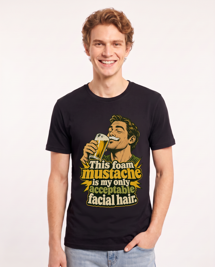 Beer Black T-Shirt for Men – Everyday Expression Graphic Tee product image 3