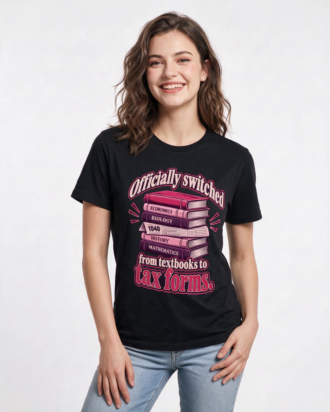 Graduation Black T-Shirt for Women – Everyday Expression Graphic Tee product image 1