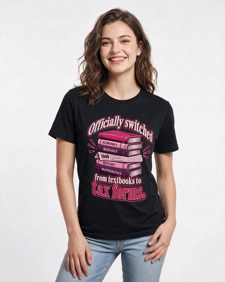 Graduation Black T-Shirt for Women – Everyday Expression Graphic Tee product image 1