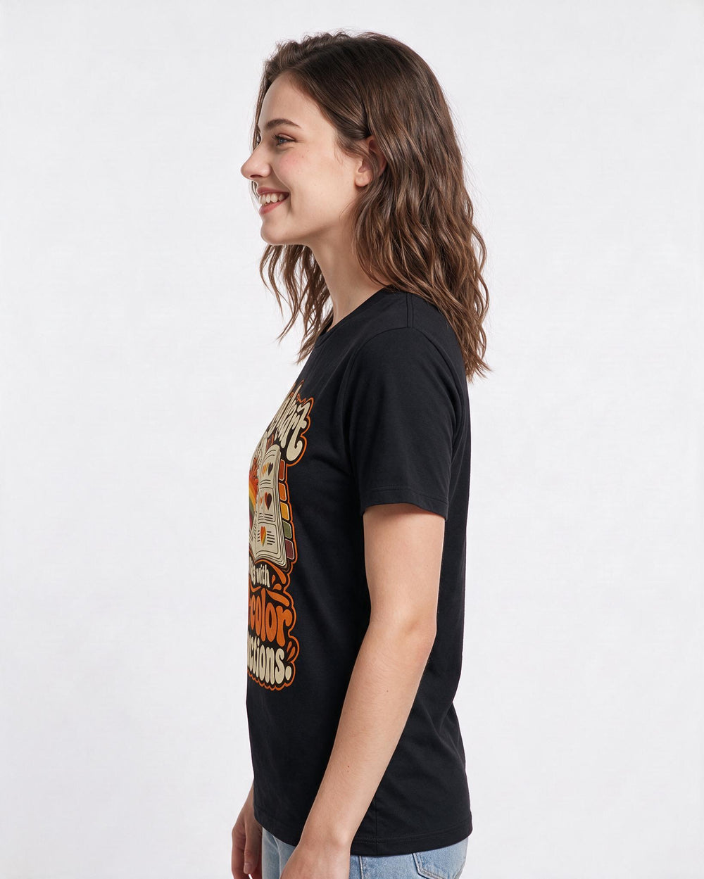 Pride Black T-Shirt for Women – Everyday Expression Graphic Tee product image 2