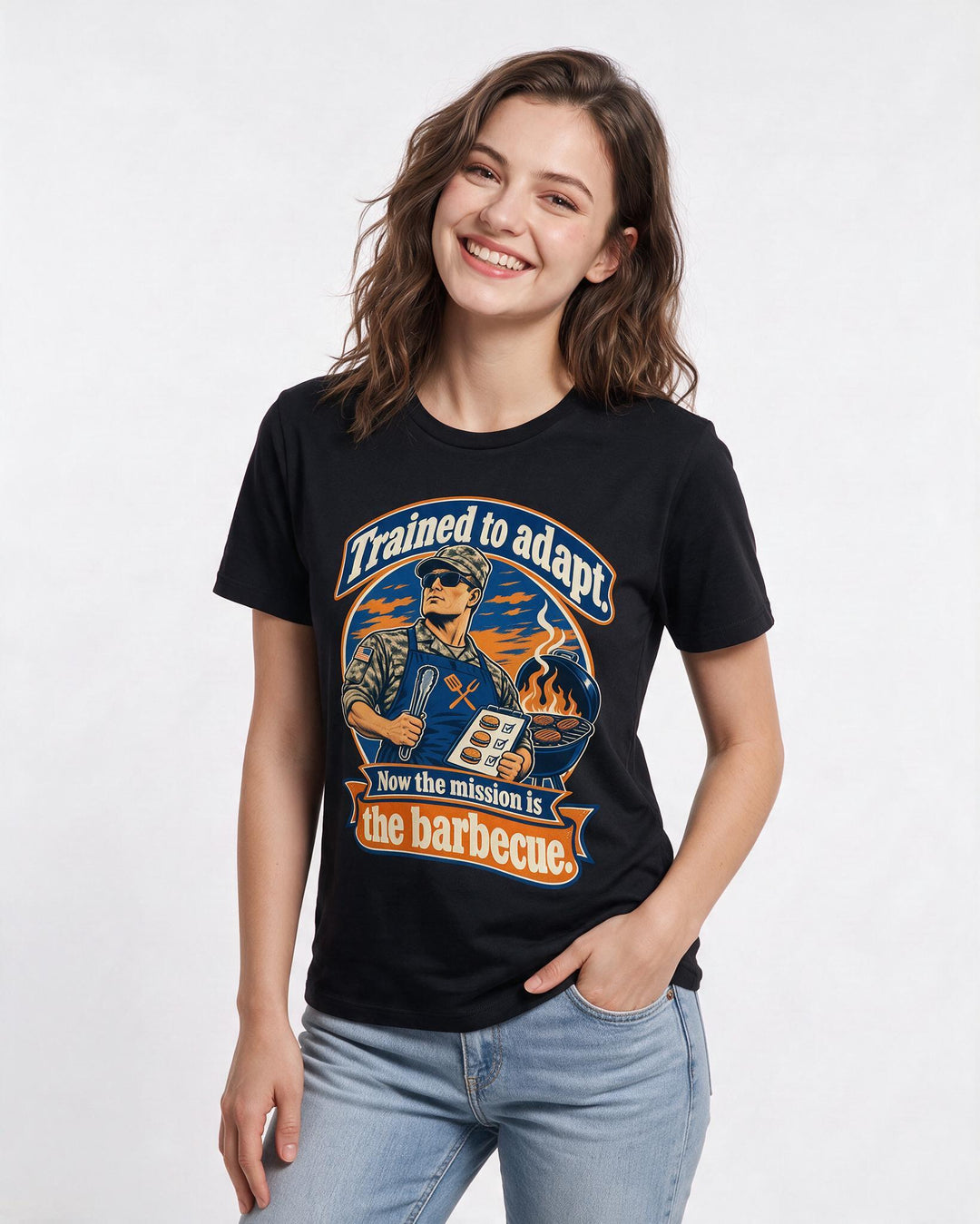 Veteran Black T-Shirt for Women – Everyday Expression Graphic Tee product image 1