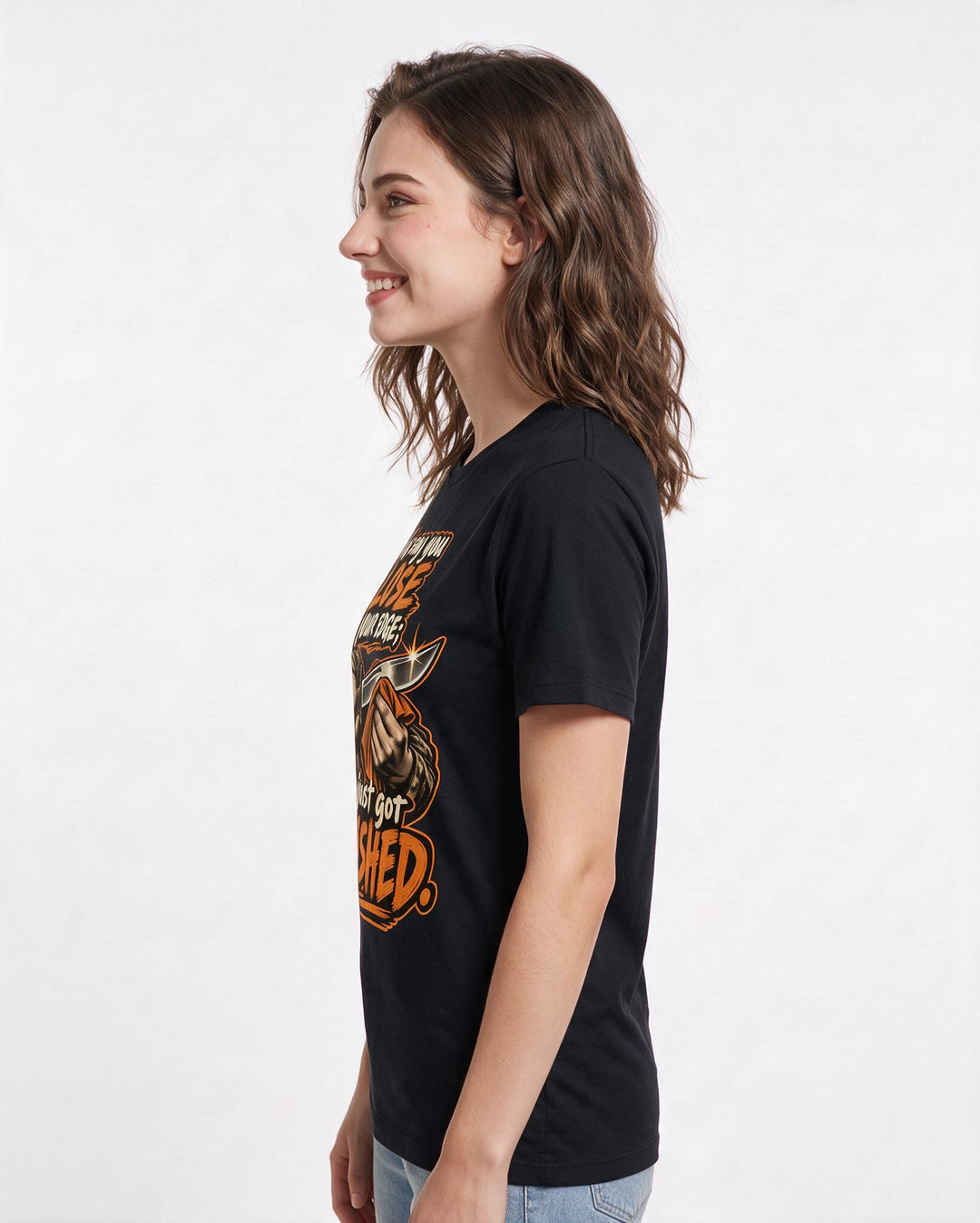 Veteran Black T-Shirt for Women – Everyday Expression Graphic Tee product image 2