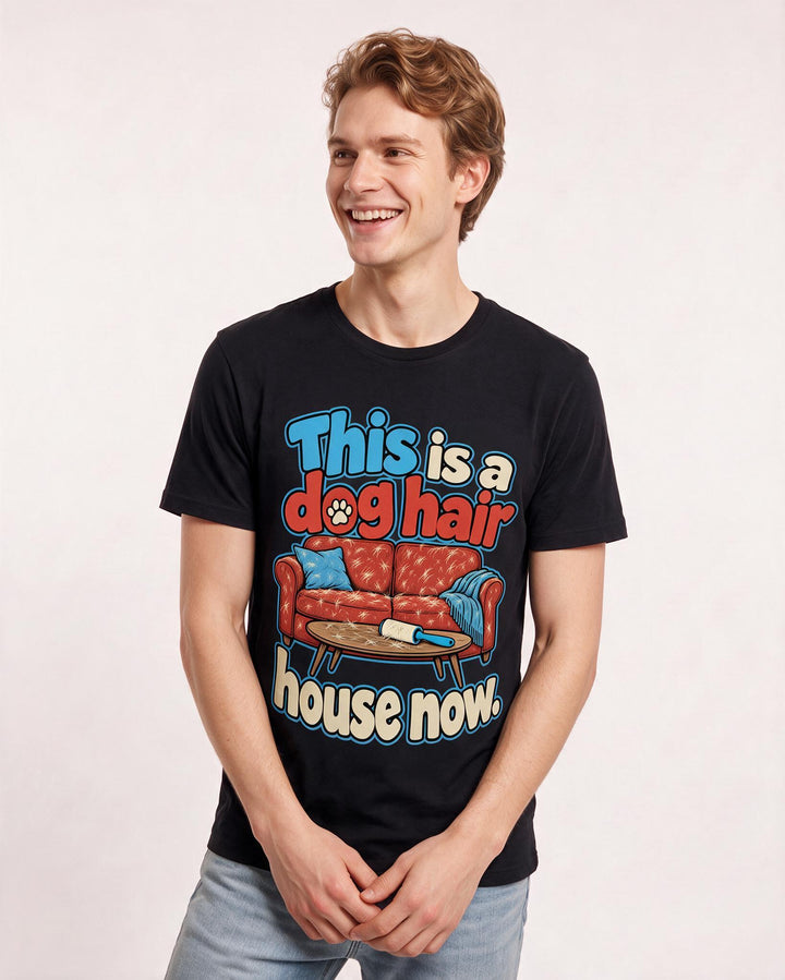 Cat Lover Black T-Shirt for Men – Everyday Expression Graphic Tee product image 1