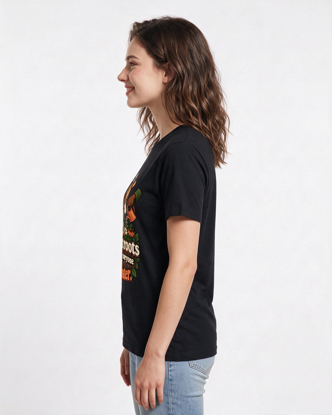 Patriotic Black T-Shirt for Women – Everyday Expression Graphic Tee product image 2