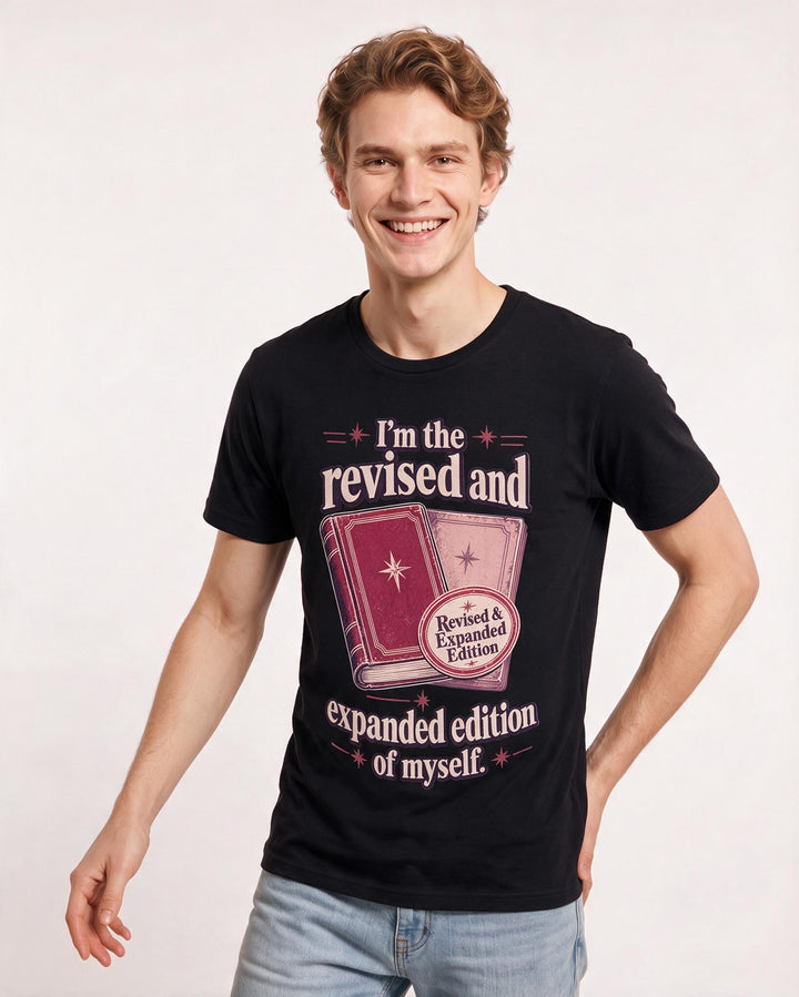 Pride Men's Black T-Shirt – I'm the revised and expanded edition of product image 3