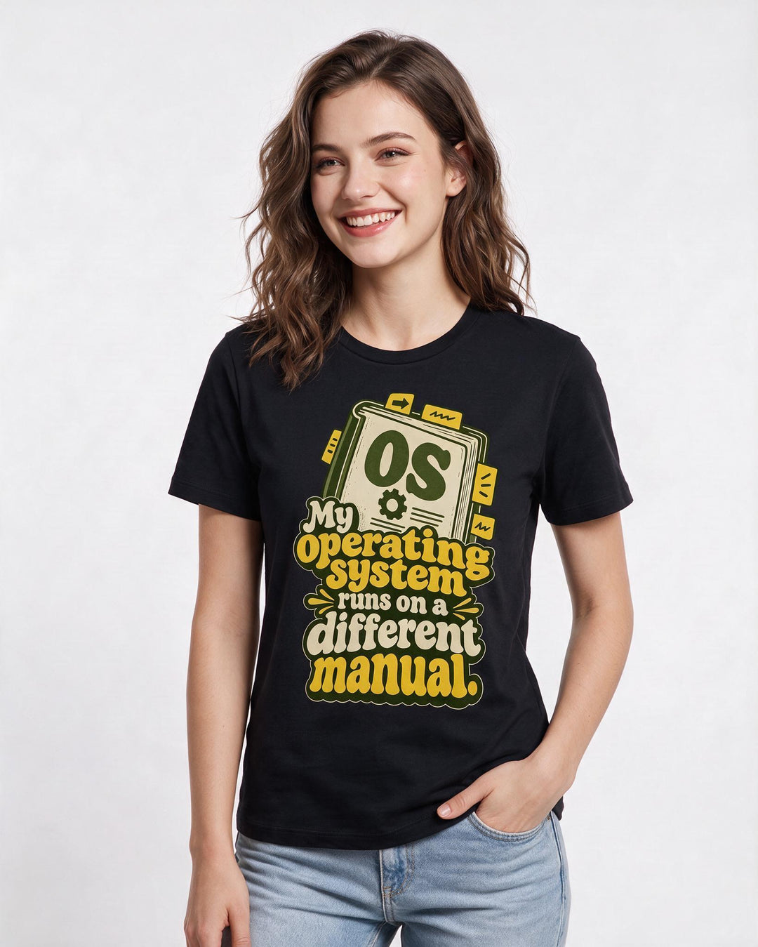 Neurodiversity Black T-Shirt for Women – Everyday Expression Graphic Tee product image 1