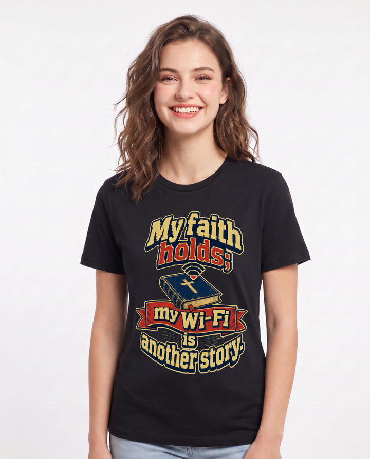 Christian Faith Black T-Shirt for Women – Everyday Expression Graphic Tee product image 1