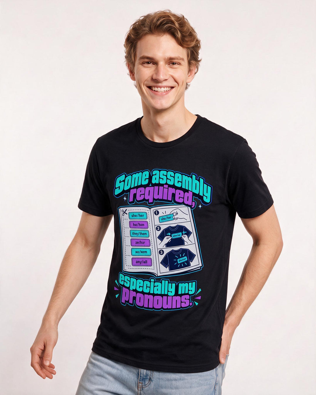 Pride Black T-Shirt for Men – Everyday Expression Graphic Tee product image 1