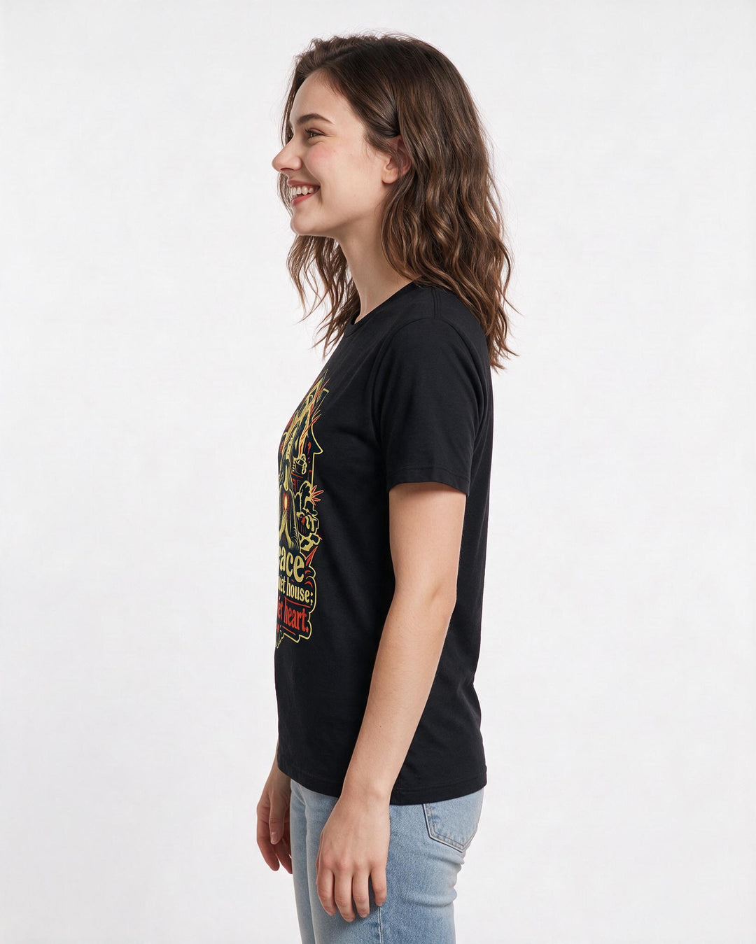 Christian Faith Black T-Shirt for Women – Everyday Expression Graphic Tee product image 2