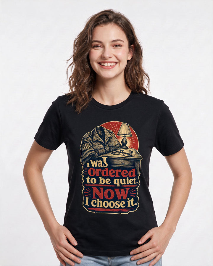 Veteran Black T-Shirt for Women – Everyday Expression Graphic Tee product image 1