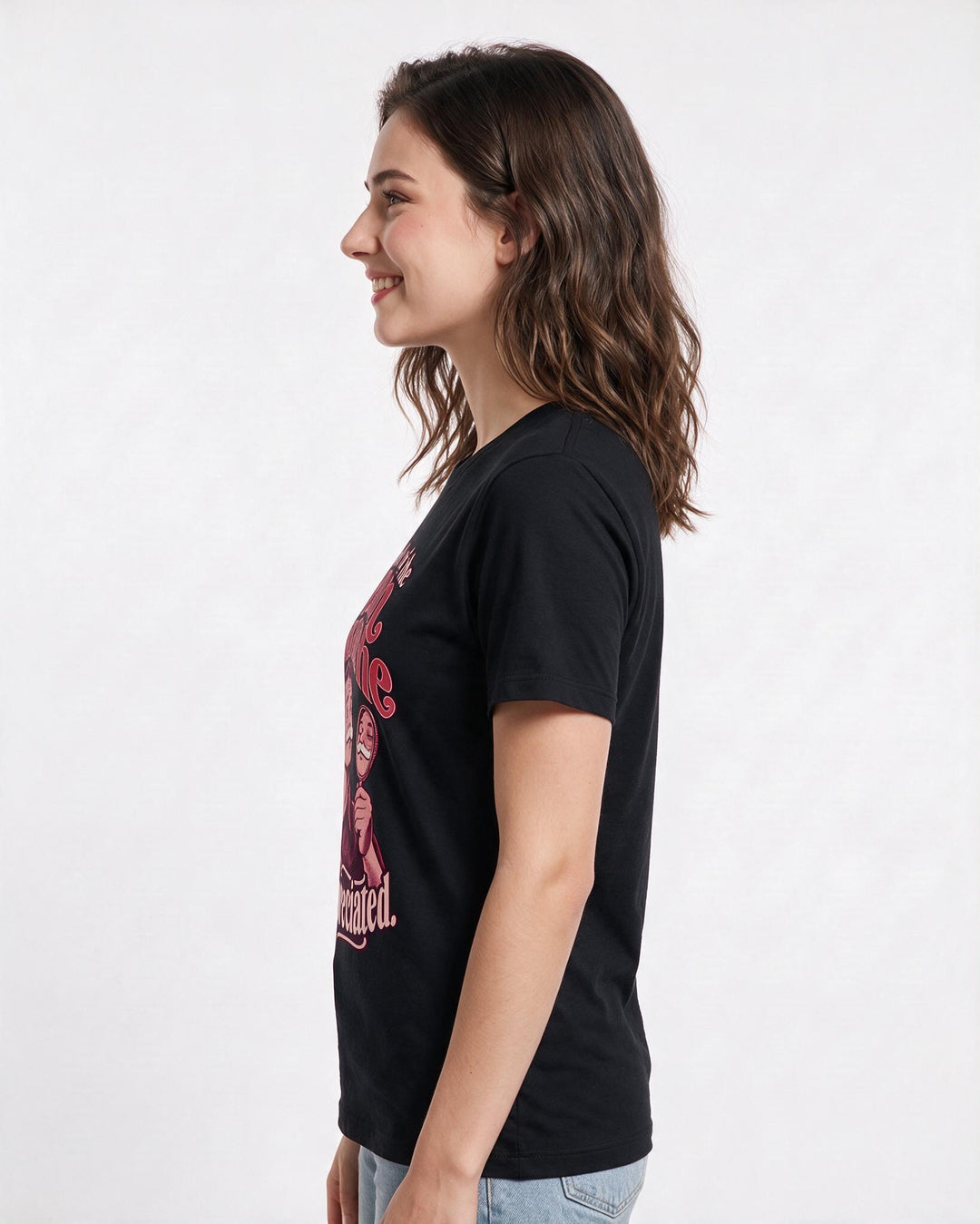 Beer Black T-Shirt for Women – Everyday Expression Graphic Tee product image 2