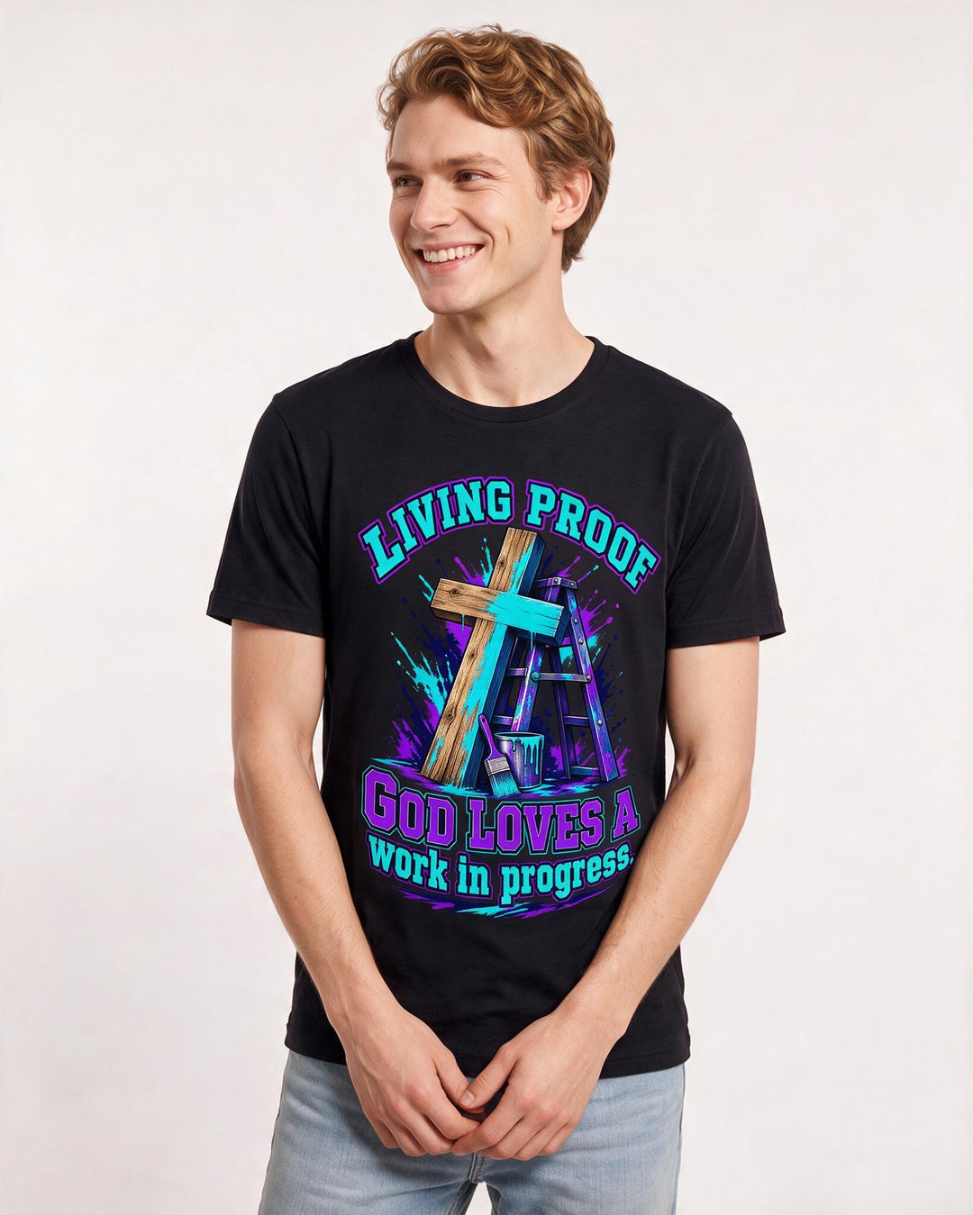Christian Faith Black T-Shirt for Men – Everyday Expression Graphic Tee product image 1