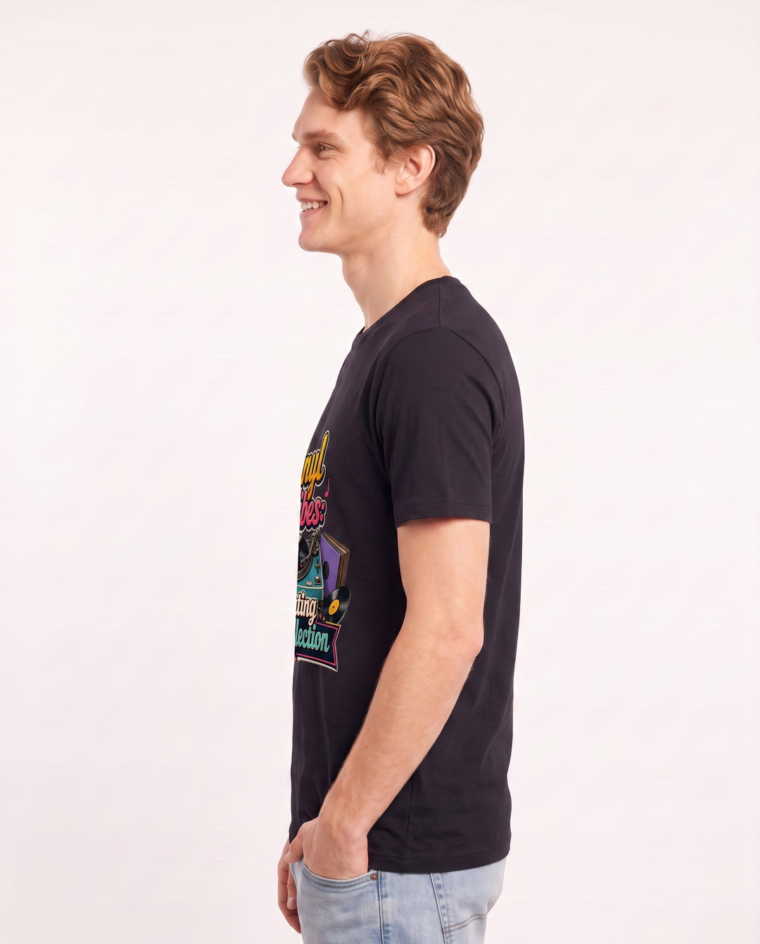 Vinyl Vibes: Curating My Collection Men's Black T-Shirt product image 3