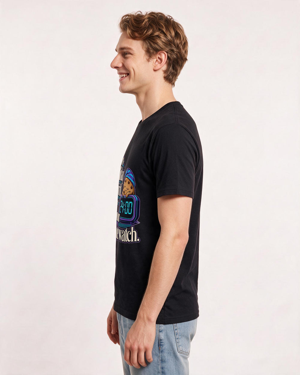 Funny Christmas Men's Black T-Shirt – My holiday spirit is a 24-hour cookie watch product image 2