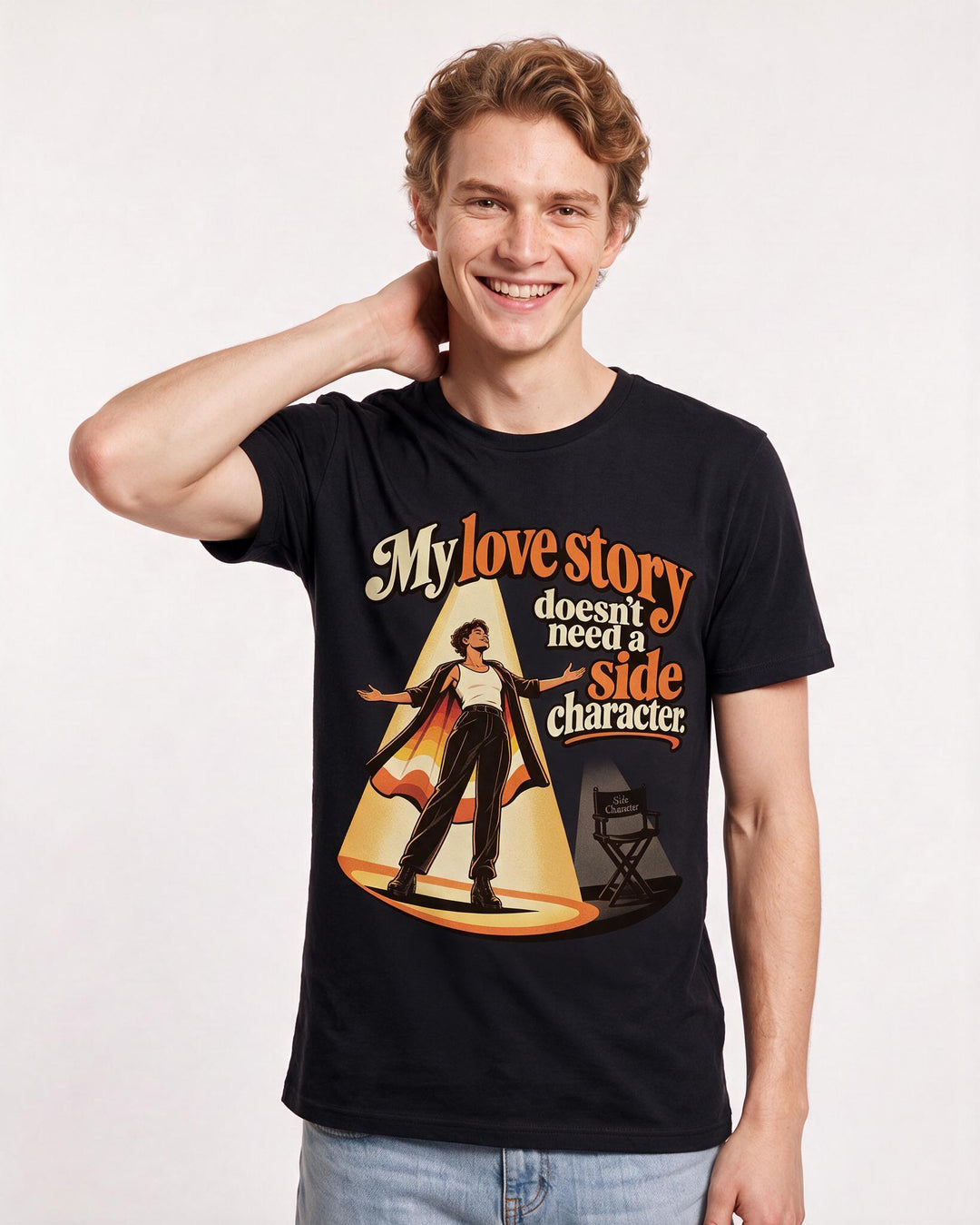 Pride Black T-Shirt for Men – Everyday Expression Graphic Tee product image 1