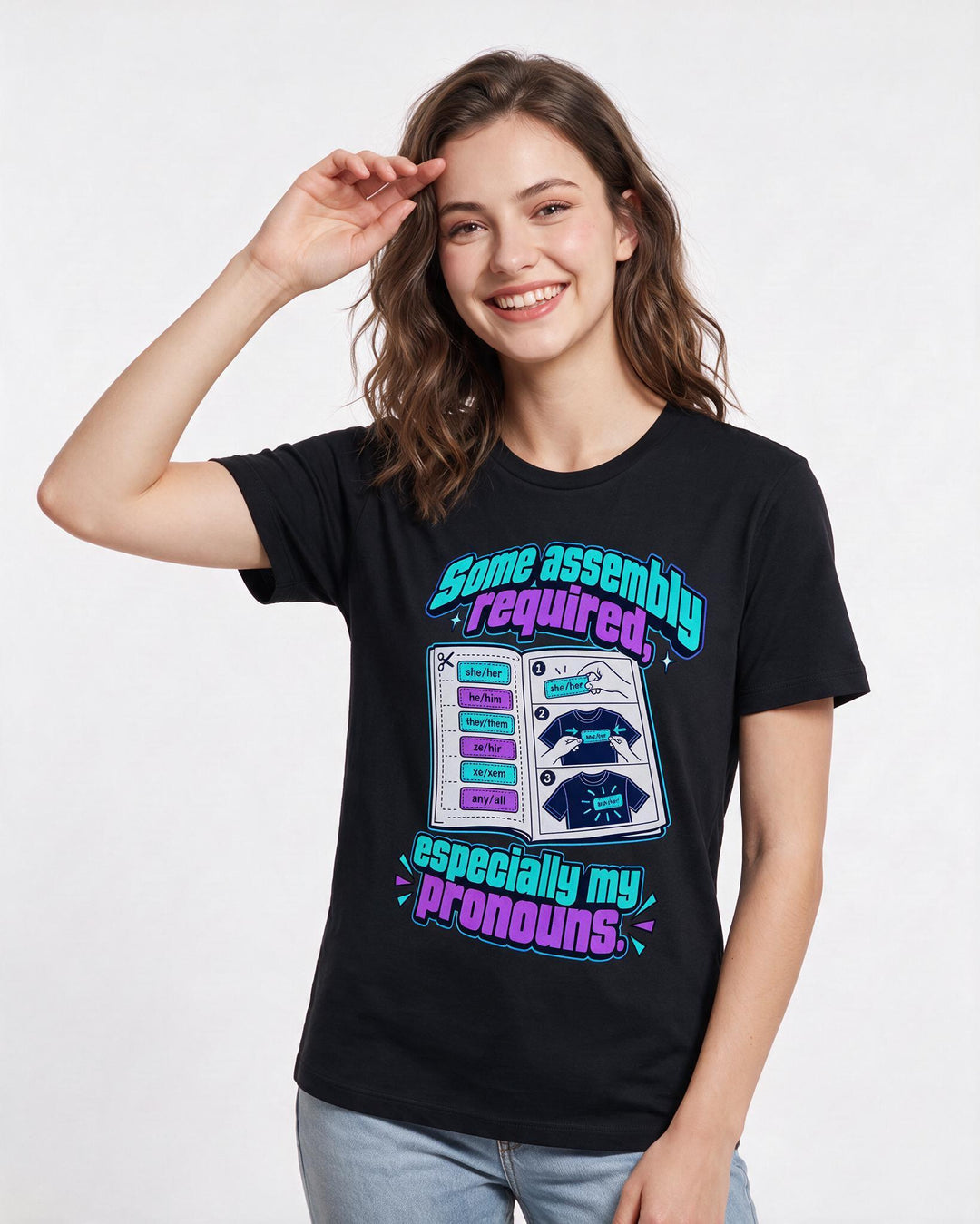 Pride Black T-Shirt for Women – Everyday Expression Graphic Tee product image 1