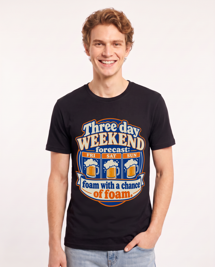 Beer Black T-Shirt for Men – Everyday Expression Graphic Tee product image 3