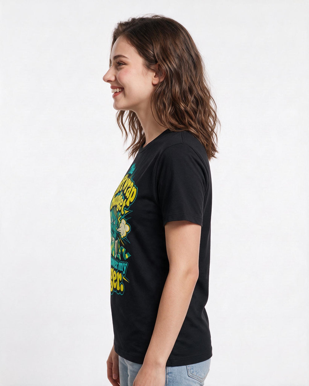 Christmas Black T-Shirt for Women – Holiday Theme Graphic Tee product image 2