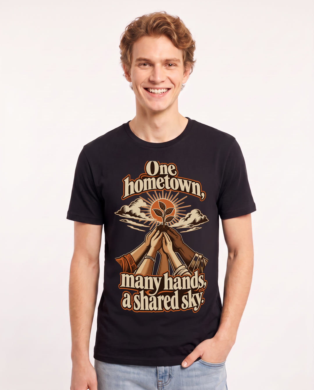 Patriotic Black T-Shirt for Men – Everyday Expression Graphic Tee product image 3