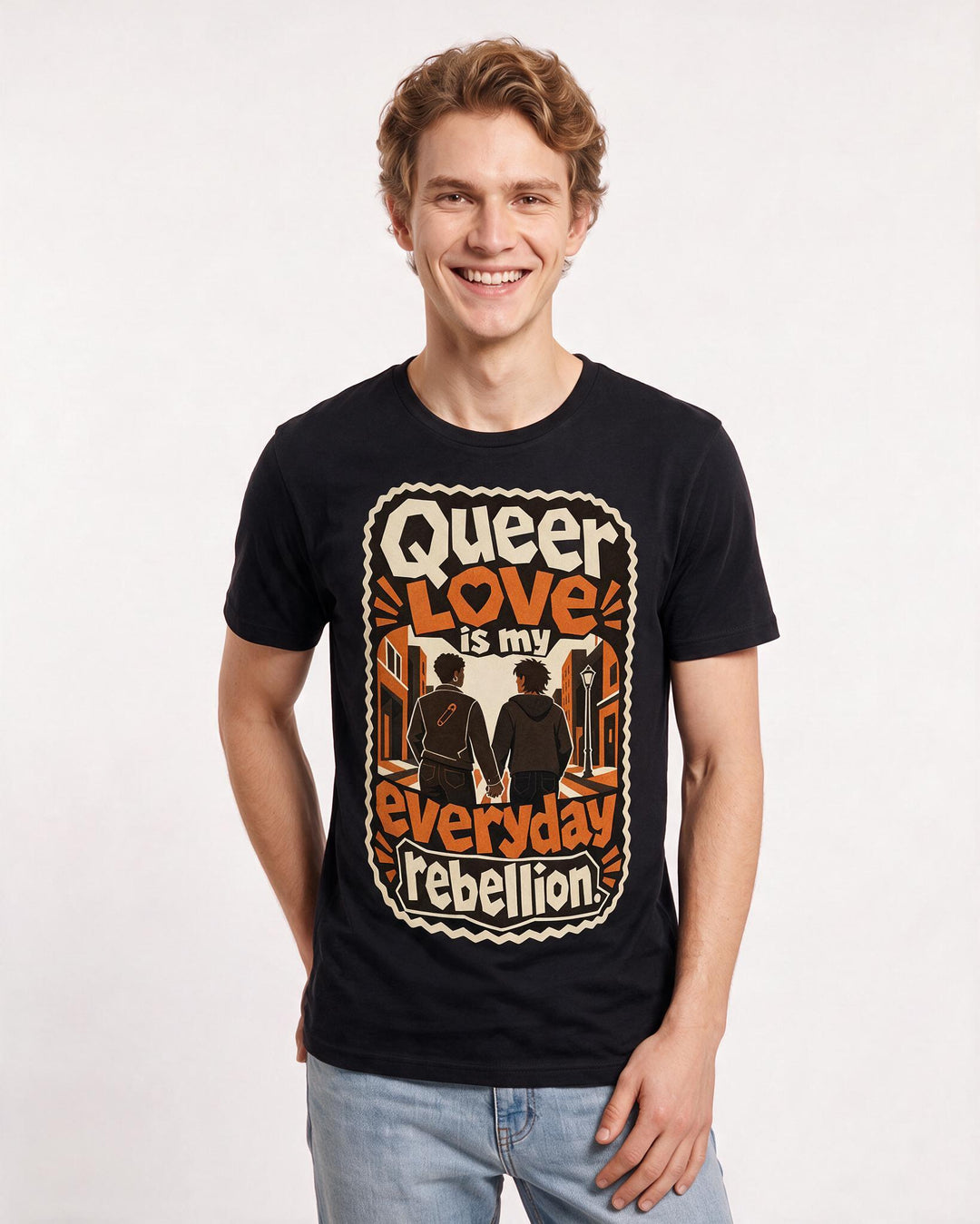 Pride Black T-Shirt for Men – Everyday Expression Graphic Tee product image 1
