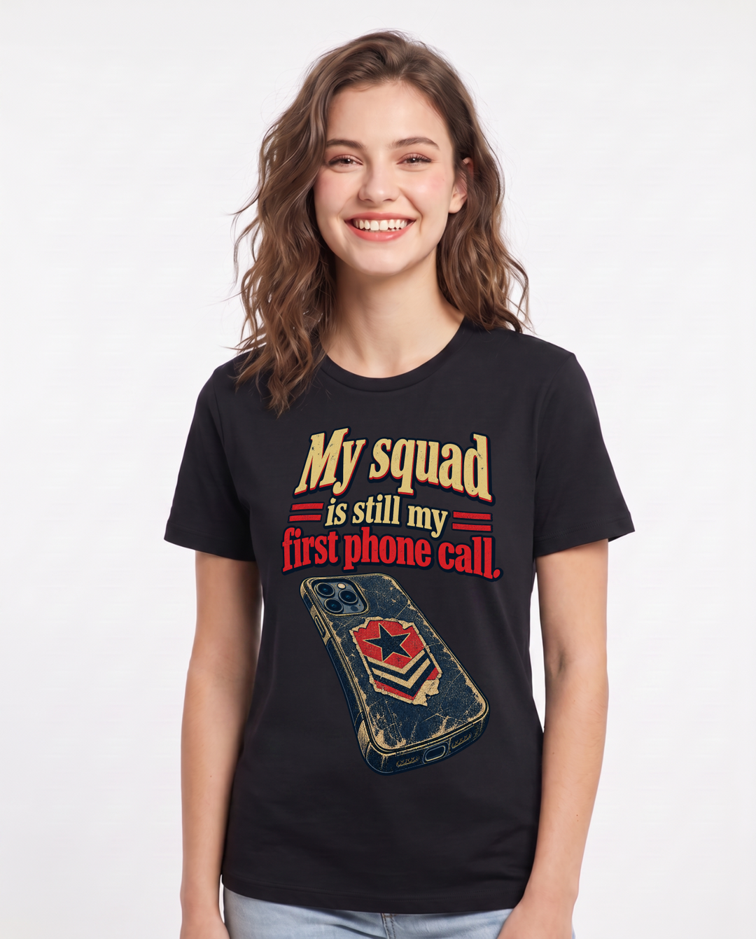 Veteran Black T-Shirt for Women – Everyday Expression Graphic Tee product image 3