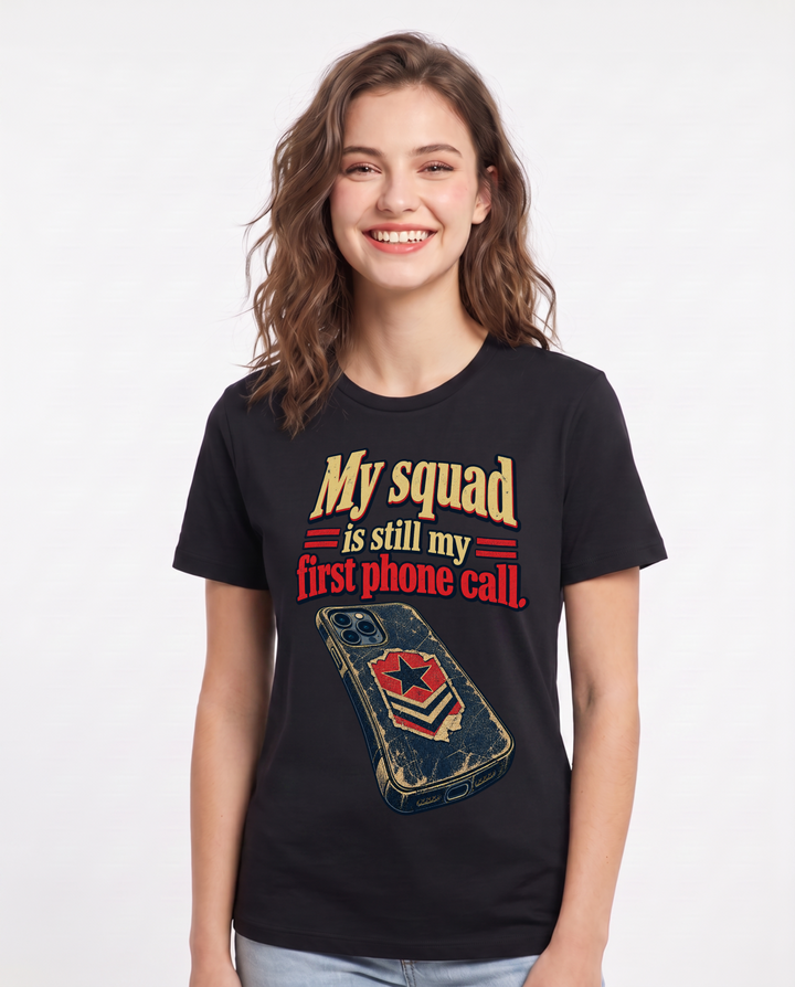 Veteran Black T-Shirt for Women – Everyday Expression Graphic Tee product image 3