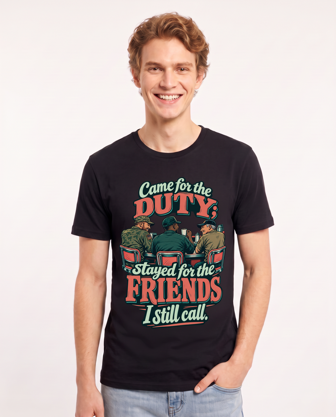 Veteran Black T-Shirt for Men – Everyday Expression Graphic Tee product image 3