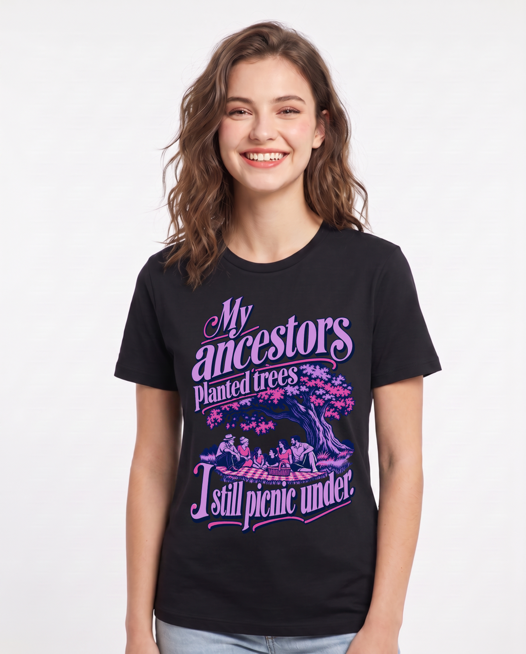 Patriotic Black T-Shirt for Women – Everyday Expression Graphic Tee product image 3